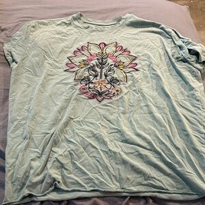 Torrid Floral Embroidered T-Shirt